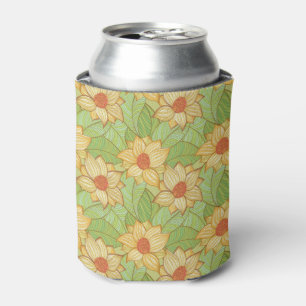 Rafraichisseur De Cannettes Motif Retro Magnolia