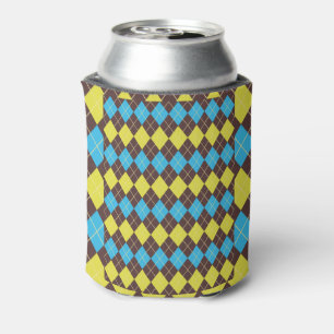 Rafraichisseur De Cannettes Motif Tartan Écossais des Années 70