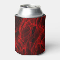 Neon Red Curvy Line Abstrait Motif