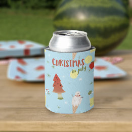 Rafraichisseur De Cannettes Noël En Juillet L'Été Peut Se Rafraîchir