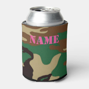 Rafraichisseur De Cannettes Nom/initiales personnalisés par ~ de camouflage d