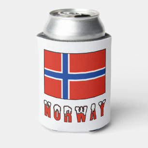 Rafraichisseur De Cannettes Norvège et drapeau norvégien