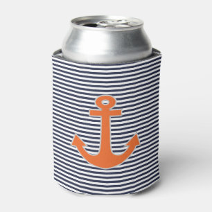 Rafraichisseur De Cannettes Original Embroidery Anchor Capitaine Nautical