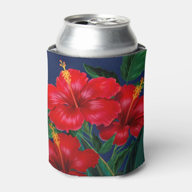Rafraichisseur De Cannettes Paradis tropical Hibiscus Hawaïen (Can devant)