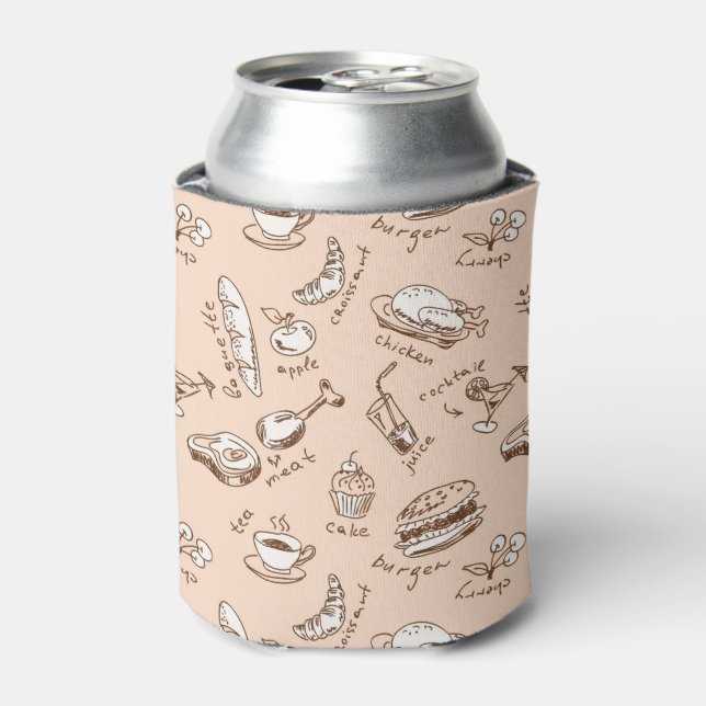 Rafraichisseur De Cannettes Pattern with food (Can devant)