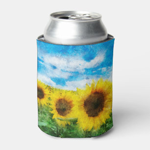 Rafraichisseur De Cannettes Peinture de tournesols