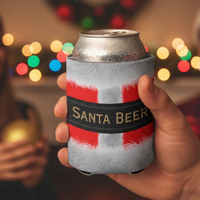 Rafraichisseur De Cannettes Père Noël Suit Rouge et blanc Noël Can Cooler (Keep your holiday beverages perfectly chilled in style! The ultimate accessory for a Christmas party)
