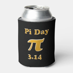 Rafraichisseur De Cannettes Pi Day Gold en noir
