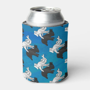 Rafraichisseur De Cannettes Rabbit d'ombre sur bleu