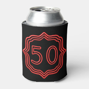Rafraichisseur De Cannettes Rouge au néon 50