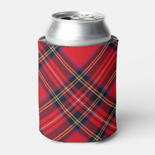 Rafraichisseur De Cannettes Royal Stewart tartan rouge noir plaid
