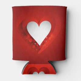 Rafraichisseur De Cannettes Saint Valentin Coeur blanc - Personnaliser