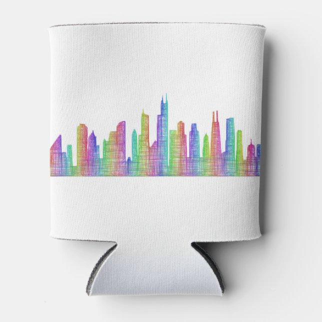 Rafraichisseur De Cannettes Skyline de Chicago (Devant)