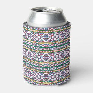 Rafraichisseur De Cannettes Tribal Multicolore ancien symbole folk art design