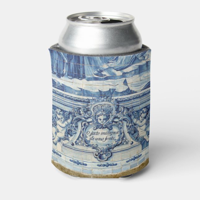 Rafraichisseur De Cannettes Tuiles murales portugaises bleues et blanches avec (Can Dos)