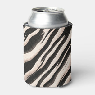 Rafraichisseur De Cannettes Zebra raye une texture transparente + vos idées