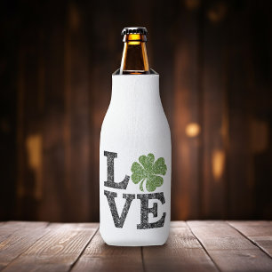 Rafraîchisseur Pour Bouteille AMOUR de Jour de la Saint Patrick avec le shamrock