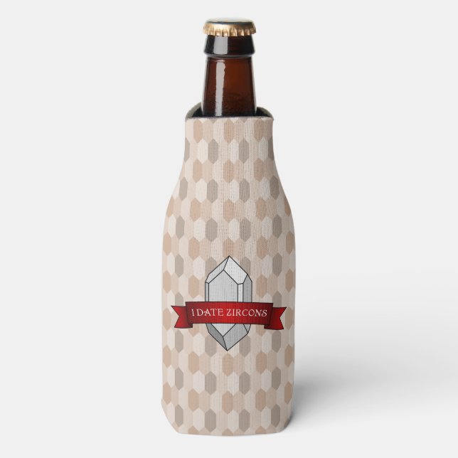 Rafraîchisseur Pour Bouteille Bannière I Date Zircons (Bottle Devant)