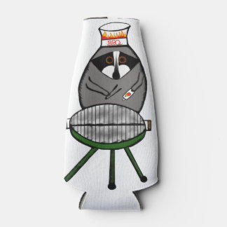 Rafraîchisseur Pour Bouteille BBQ Raccoon sur Bottle Cozie