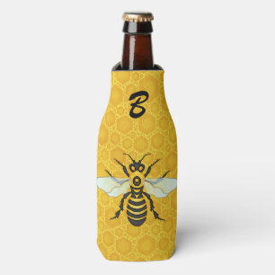 Rafraîchisseur Pour Bouteille Bee Honeycomb Monogram Honeybee Beehie
