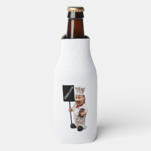 Rafraîchisseur Pour Bouteille Chef cuisinier - Carte de menu BIENVENUE