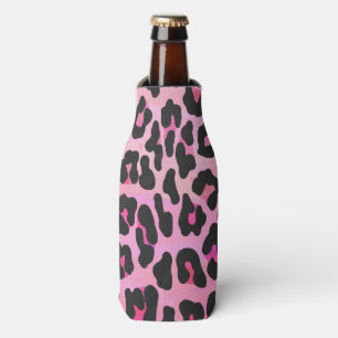 Rafraîchisseur Pour Bouteille Copie de noir et de roses indien de léopard