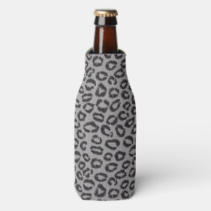 Rafraîchisseur Pour Bouteille Dentelle nette noire avec le motif de léopard sur