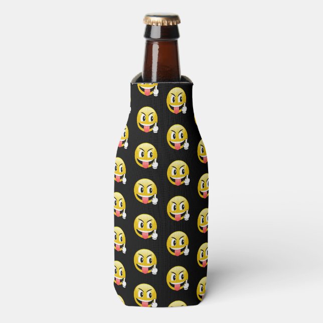 Rafraîchisseur Pour Bouteille Émoticule du doigt moyen peut refroidir (Bottle Devant)