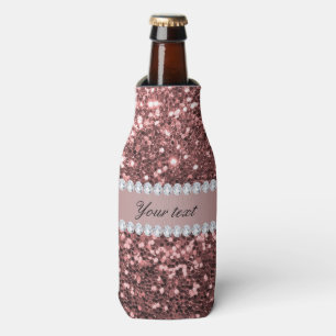 Rafraîchisseur Pour Bouteille Grands parties scintillantes et diamants roses de
