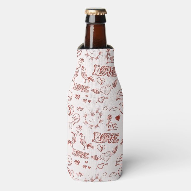 Rafraîchisseur Pour Bouteille Heureuse Sainte-Valentin (Bottle Devant)