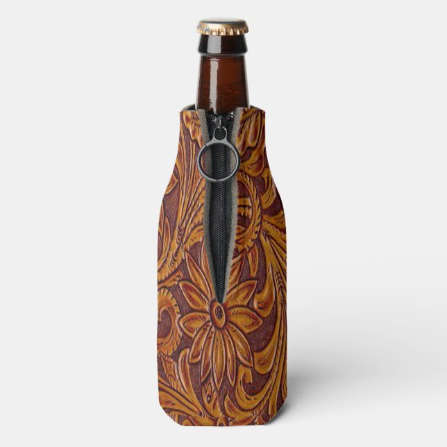Rafraîchisseur Pour Bouteille Impression en cuir à outils de l'Ouest (Bouteille Dos)