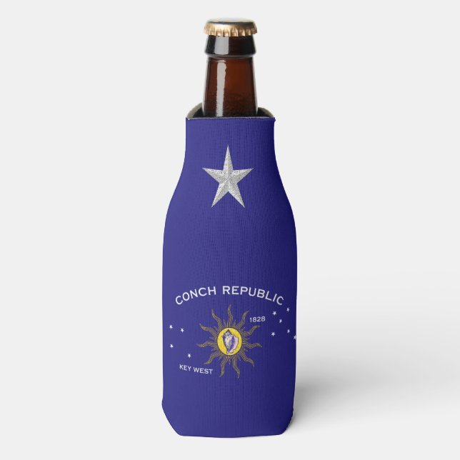 Rafraîchisseur Pour Bouteille Indicateur de la République de conch occidental (Bottle Devant)