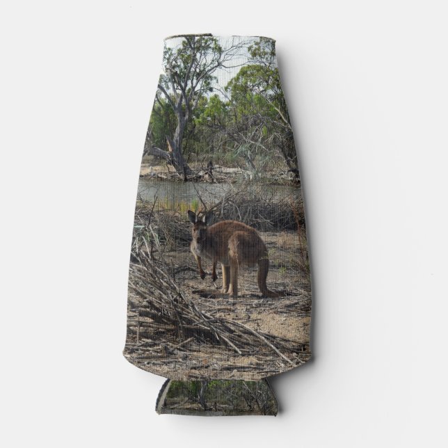 Rafraîchisseur Pour Bouteille Kangaroo En Australie Extérieure, (Devant)