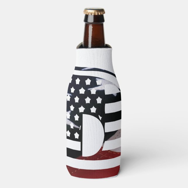 Rafraîchisseur Pour Bouteille Lettre D Monogramme Initial USA (Bottle Devant)