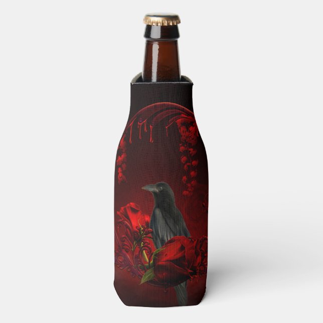 Rafraîchisseur Pour Bouteille Merveilleux corbeau (Bottle Devant)