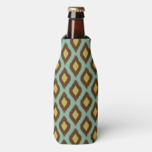 Rafraîchisseur Pour Bouteille Moderne jaune bleu d'ikat tribal moderne