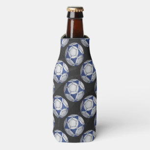Rafraîchisseur Pour Bouteille Motif bleu et blanc de Futbal