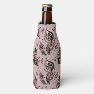 Rafraîchisseur Pour Bouteille Motif de plume de paon