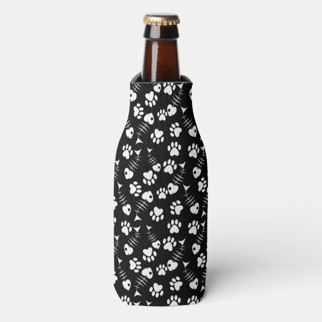 Rafraîchisseur Pour Bouteille motif d'impression pour chat de poisson (Bottle Devant)