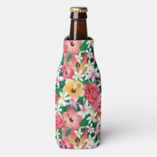 Rafraîchisseur Pour Bouteille Motif floral de ketmie tropicale