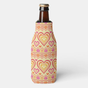 Rafraîchisseur Pour Bouteille Motif tricoté par Saint-Valentin