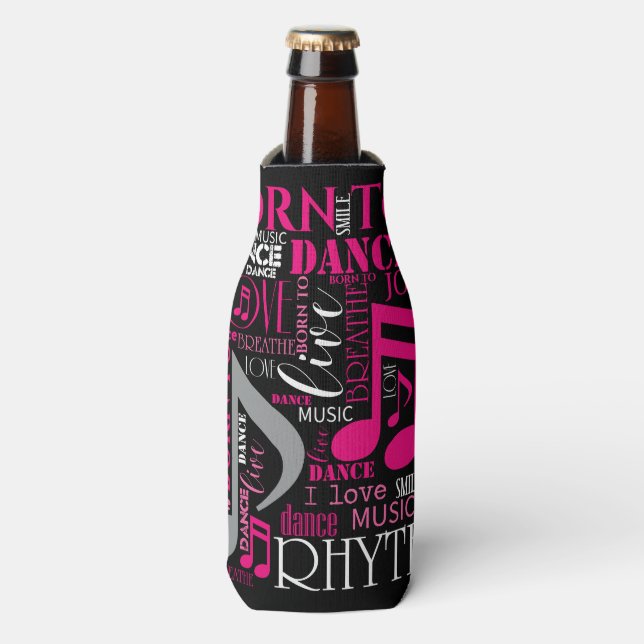 Rafraîchisseur Pour Bouteille Né à Dance Pink ID277 (Bottle Devant)