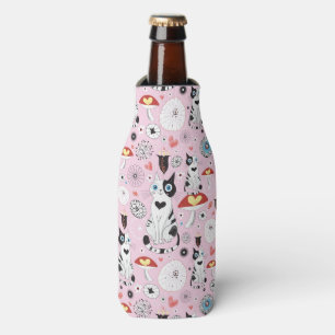 Rafraîchisseur Pour Bouteille patternes of cats and flowerwer