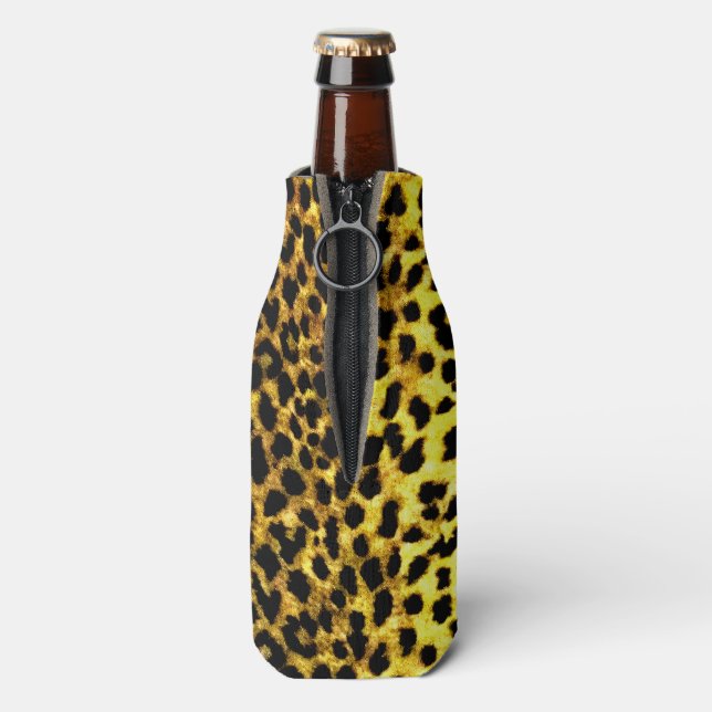 Rafraîchisseur Pour Bouteille Poster de animal de papier peint Leopard (Bouteille Dos)