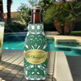 Rafraîchisseur Pour Bouteille Scroll Shamrock celte personnalisé