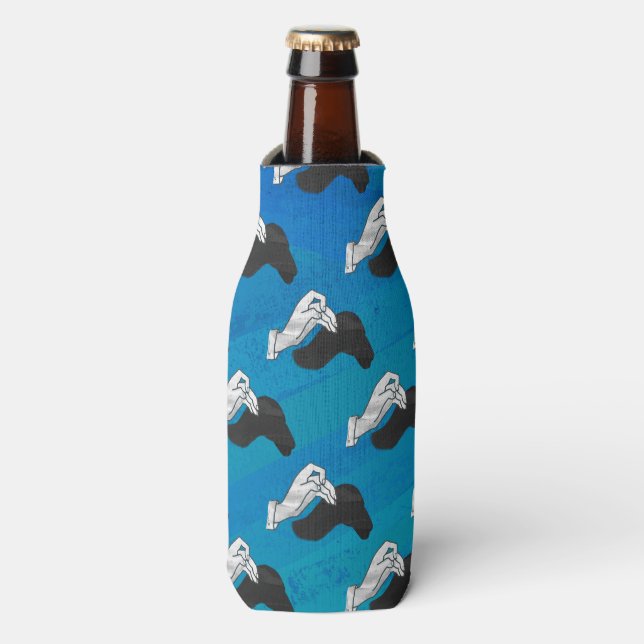 Rafraîchisseur Pour Bouteille Shadow Camel on Blue (Bottle Devant)