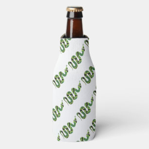 Rafraîchisseur Pour Bouteille Silhouette d'impression en noir et vert serpent