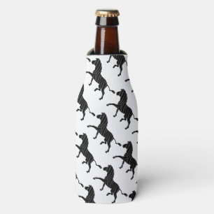 Rafraîchisseur Pour Bouteille Silhouette d'impression noir et gris Zebra