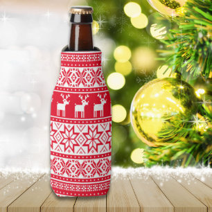 Rafraîchisseur Pour Bouteille Snowflake nordique Reindeer Vilain Sweat de Noël
