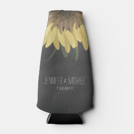 Rafraîchisseur Pour Bouteille Sunflower Chalkboard Russe Mariage